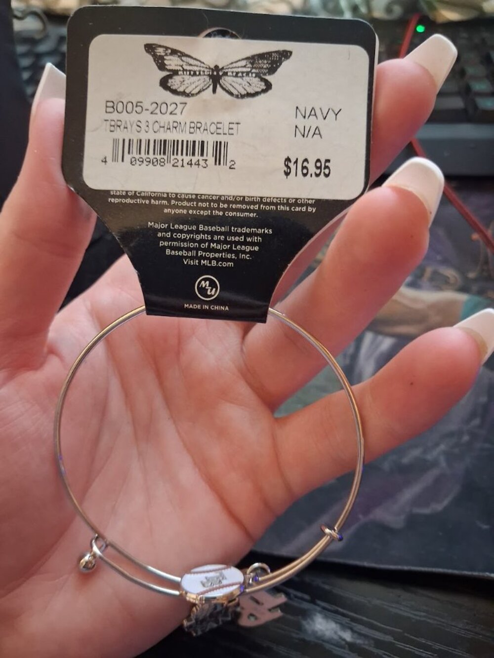 MLB Rays bangle bracelet - Picture 2 of 2